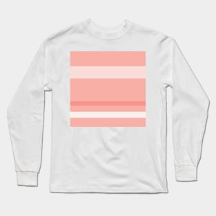 A marvelous union of Very Light Pink, Light Pink, Melon (Crayola) and Vivid Tangerine stripes. Long Sleeve T-Shirt